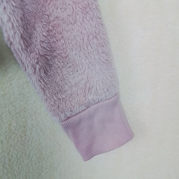 Calvin Klein Half Zip Sherpa‎ Pullover Size Large in Pink - Picture 8 of 13